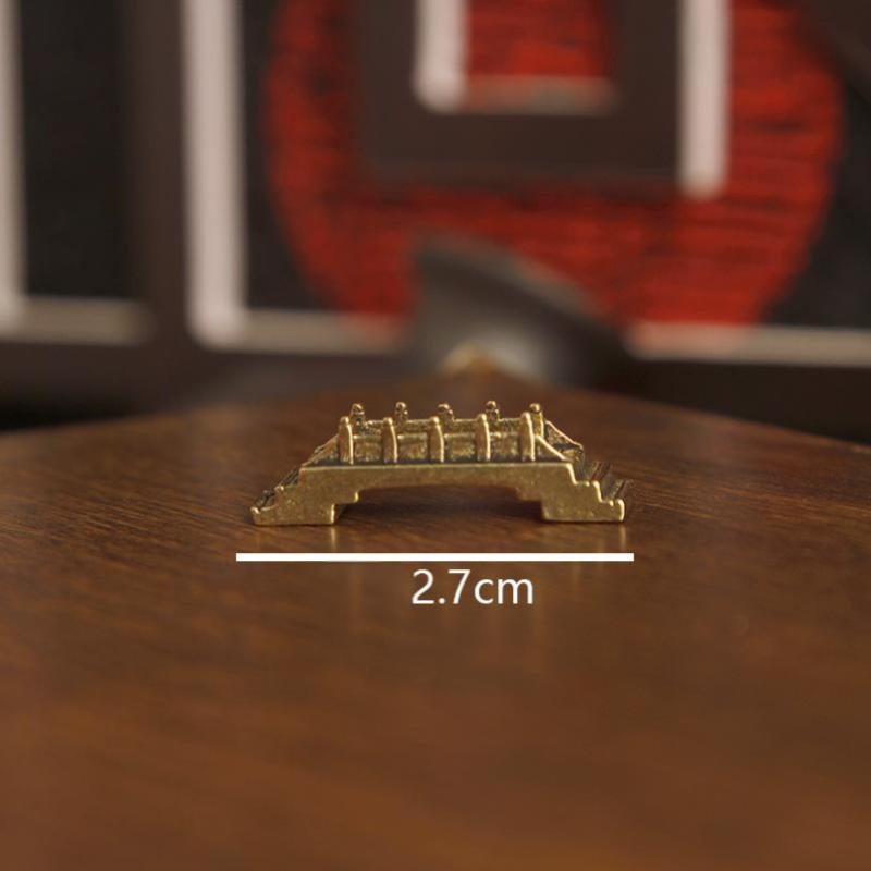 Mässing Fiske Gammal Man Liten Staty Skrivbordsdekorationer Retro Fiskare Mini Figurer Modeller Hemdekorationer Hantverkstillbehör