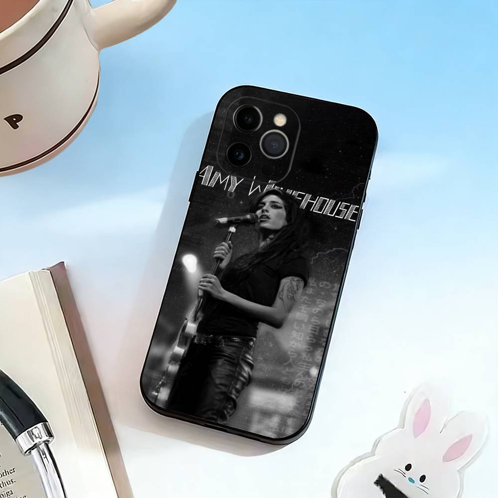 

Y2K A-Amy Winehouse Phone Case Silicone Soft For IPhone 17 16 15 14 13 12 11 X XR Plus Pro Max Plus iPhone16pro