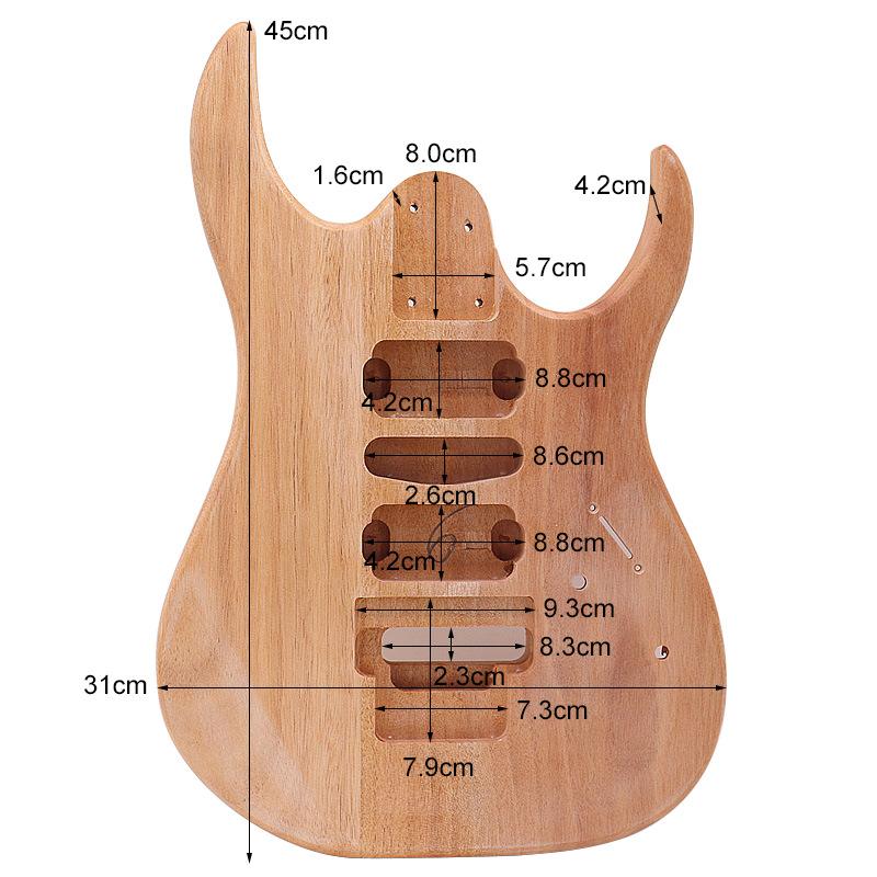 

For electric guitar body sunset color guitar body single shake modified instrument accessories DIY electric body