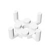 MOC 10PCS 98284 Round 2x2 With Pin Holes Building Blocks Kit Plate 4 Bars Bricks Particle DIY Toys Children Birthday Xmas Gifts