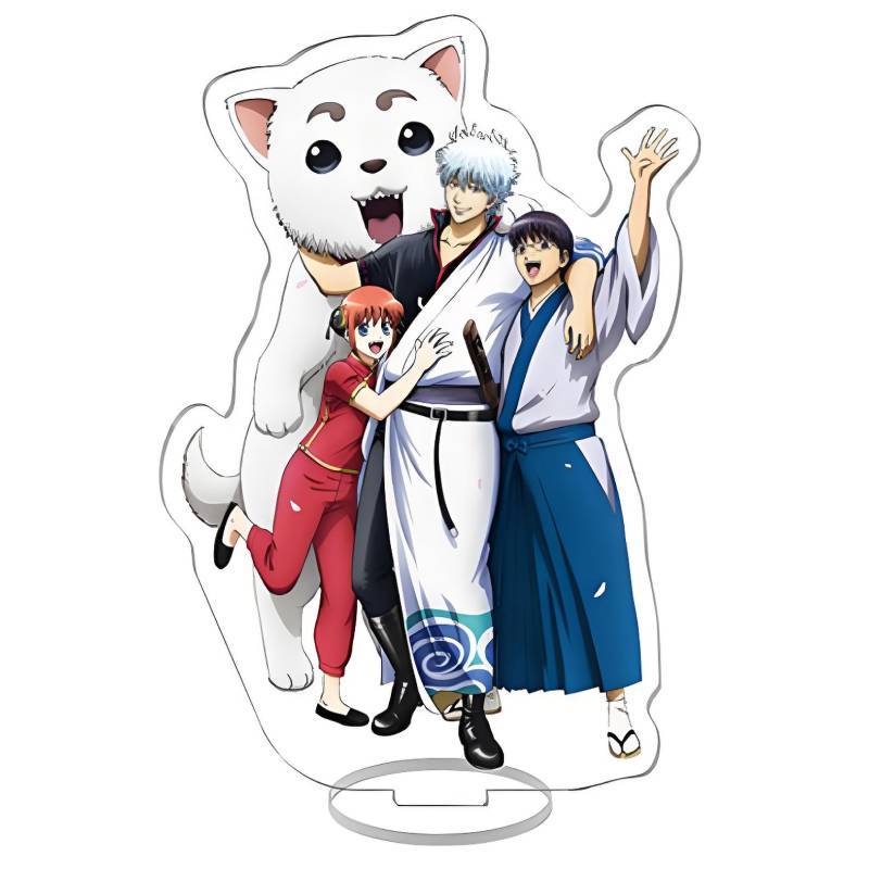 

Gintama Anime Acrylic Desktop Figure With Doublesided Laminated Design For Gift And Collectors Style F