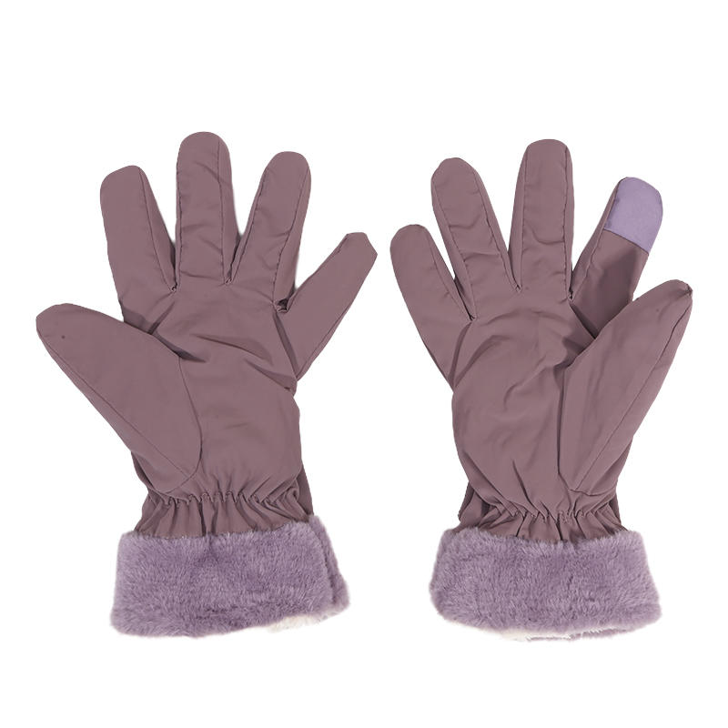 Gloves New Women's Winter Riding Solid Color Warm Plus Thickened Cold Windproof De Gloves For Winter Outdoor Activities