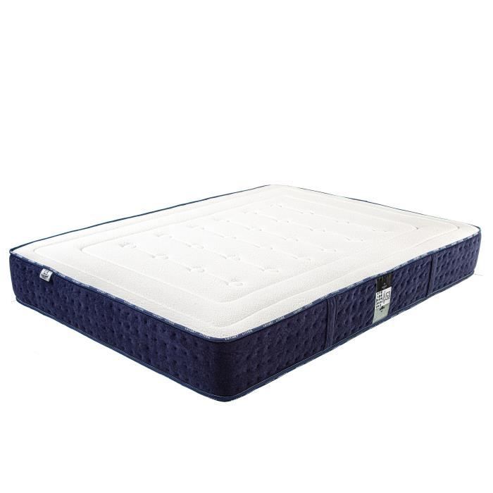 Matelas - Nuage - 160 x 200 cm - Mousse haute densité - Épaisseur 24 cm - 2 oreillers
