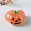 Sparkly Pumpkin Toy 1/4Pcs Halloween Stress Relief Toy, Smiling Head Squeeze Anti Anxiety Toys Clear Glitter Office Desk for Relieve