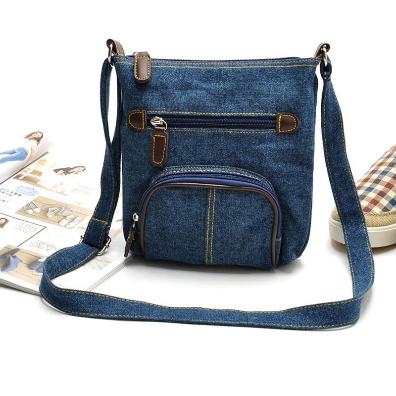 Fashi Denim Shoulder Bags Women Handbag Satchels Ladies Crossbody Bag Classical Female Travel Messenger Bag Cowboy Bags