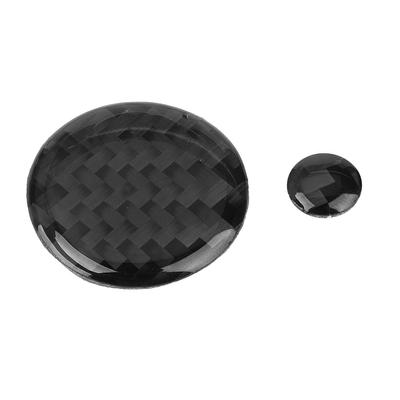 2Pcs Real Carbon Fiber Lautstärkeregler Abdeckung Trim für Mazda CX5 20172018