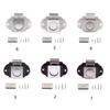 Rv Push Lock Push Button for Latch Zinc Alloy&ABS Cupboard Locks for Rv Yachts Motorhome for Camper Drawer Hidden Button