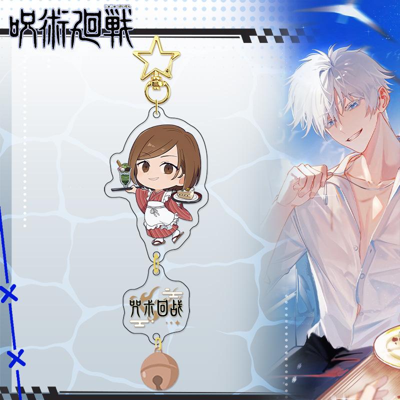 

Anime Satoru Gojo Geto Suguru Key Chain Cute Bag Backpack Pendant Acrylic Couple Keychains Accessories 5cm Gifts 5cm and 2cm