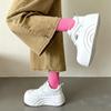 Autumn New Women's Platform Heightening Board Shoes Versatile Chic Shoes Niche Korean Sports and Leisure Shoes