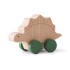 1PC Baby Wooden Toys Dinosaur Beech Wood Car Blocks Educational Montessori Toys Children Baby Teething Newborn Walnut Wooden Car
