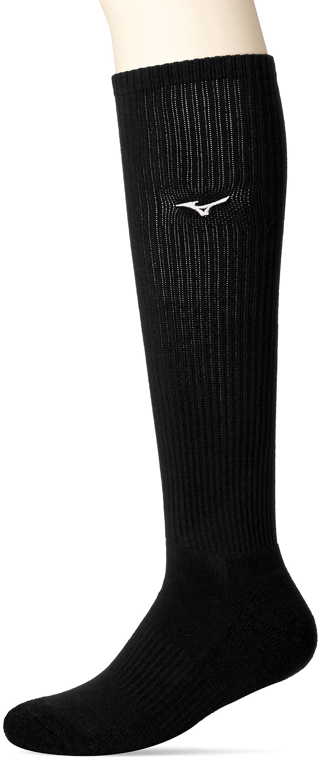 

[Mizuno] Volleyball Wear Long Socks V2MX8009 Black x White 25-27