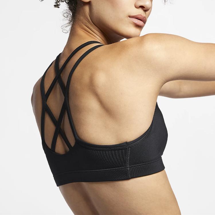 Nike Preferiti Supporto a Bassa Intensità Asciugatura Rapida Reggiseno Sportivo Intimo Donna Nero AQ8687-010