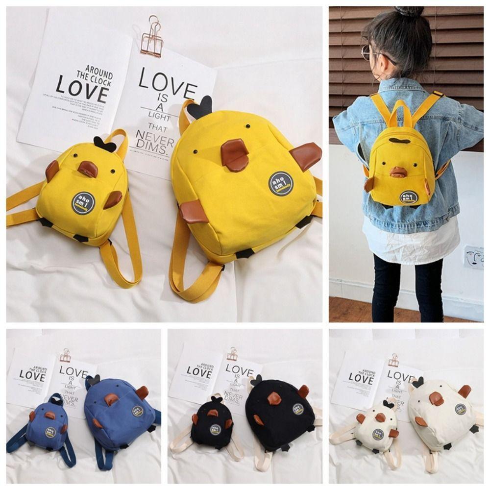 Cartoon Duck Toddler Backpack Large Capacity Cartoon Shoulder Bag Children's School Bag  Gift