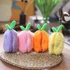 Non-Toxic Funny Joy Kawaii Fruit Bunny Plush Toy Cute Carrot Strawberry Turn Funny Joy Rabbit Plush Toy Kids Birthday Christmas Gift