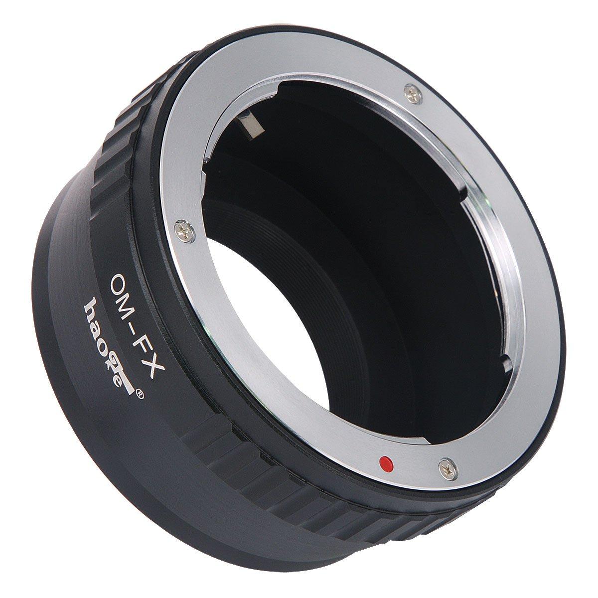 

Haoge Manual Lens Mount Adapter for Olympus OM Lens to Fujifilm Fuji X FX Mount Cameras such as X-A1, X-A2, X-A3, X-A5, X-A10, X-A20, X-E1, X-E2,