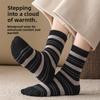 Female Autumn and Winter Add Velvet and Thick Warm Wool Circle Home Floor Sleep Tube Socks