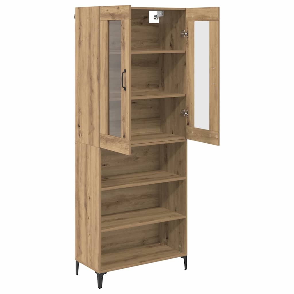 Highboard Artisan Oak 69.5 X 34 X 180 Cm Particleboard