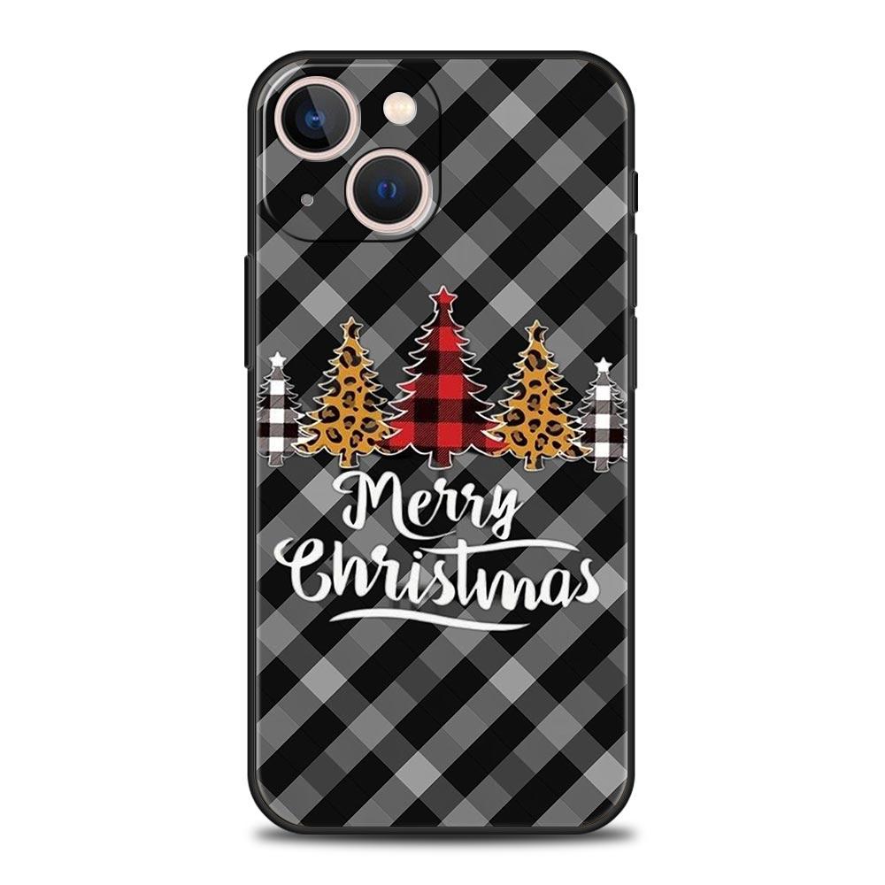 Frohe Weihnachten Handyhülle Cover für iPhone 17 16 15 14 13 12 Pro Max 11 Pro Max 17 AIR Plus Stoßfest Weiche TPU Hülle Funda Tasche