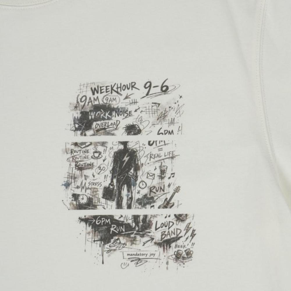Weekhour GraffiTi ArT T shirT Ivory