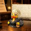 Ikona country hudby Pamětní dárek Parton Duck, Figurka Dolly Duck, Soška, Malý stolní dekorativní prvek s tématem kytary Socha pro