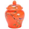 Retro Ceramic Tea Pot with Lid Sealed Mini Portable Tea Pot Tea Box Tea Container Living Room Coffee Table Decorative Ornaments