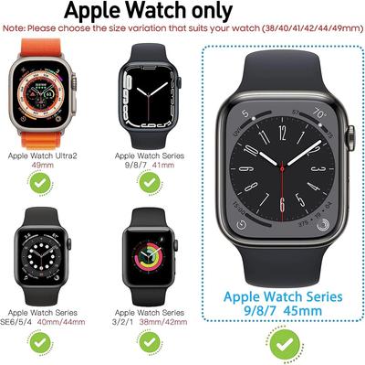 Gehärtetes Glas+Hüllen für Apple Watch Hülle 44mm 45mm 41mm 40mm Zubehör PC Displayschutz Abdeckung iwatch Serie 4/5/6/7/8/9/SE