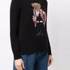 Polo Ralph Lauren Casual Crew Neck Bear Pattern Sweater Women sweater Black 211847028-001