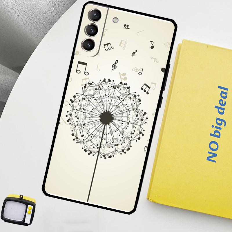 Dandelion Phone Case For Samsung Galaxy S25 S24 Ultra S20 S21 S22 S23 Plus S9 S10 S24 FE S25 FE Cover