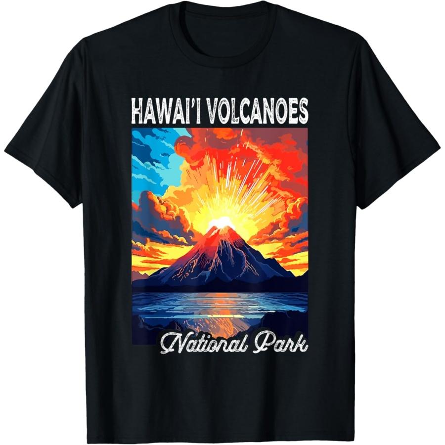Hawaii Volcanoes National Park Kilauea Volcano Vintage T-Shirt S