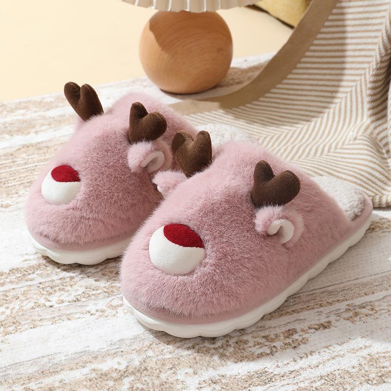 Fashion Cotton slippers for women in winter 2025  new indoor home warm fur slippers for men in home use  winter for zapatillas de mujer