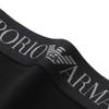 Emporio Armani STRETCH PIQUET Boxer Shorts, Front Closure, Men's, EU Size, 54095319, M (EU Size), Size 98 (Black)