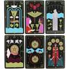 10,3*6 cm The Witch of The Forest's Tarot Magick Deck: 78 kort med guidebok for nybegynnere, forgylt svarte kanter