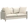 Sofa Cushions 2 Pieces Beige 60 x 60 cm Fabric