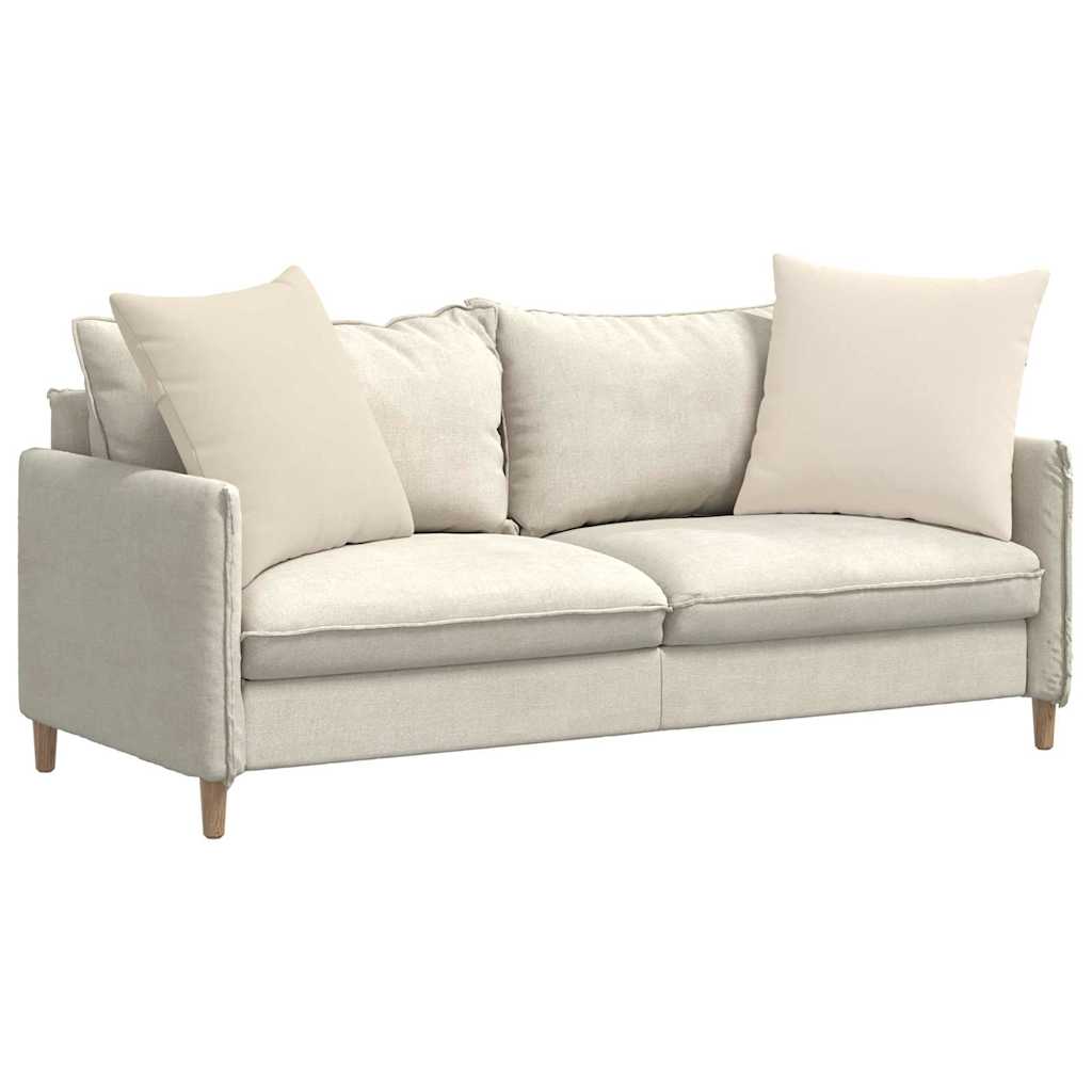 Sofa Cushions 2 Pieces Beige 60 x 60 cm Fabric