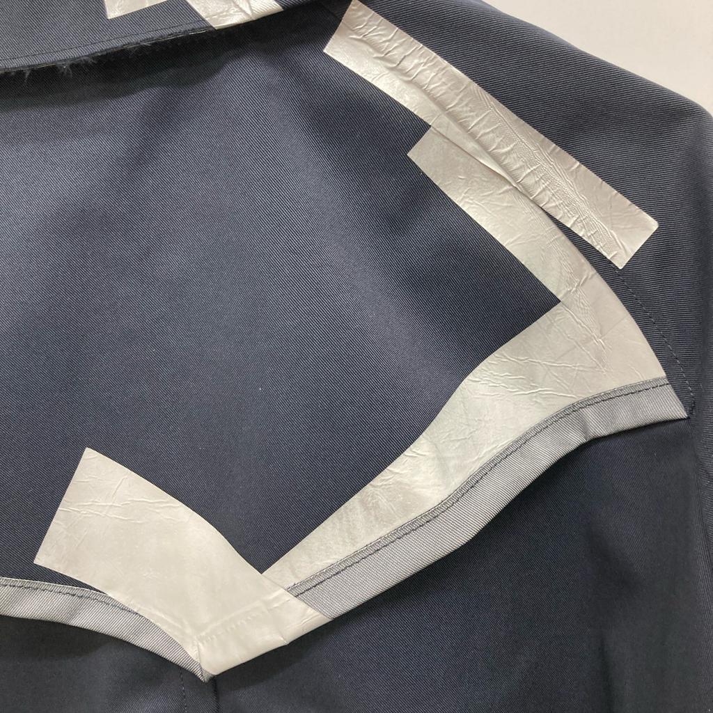 kolor 19WCM C06104 Nylon twill 3-layer soutien collar coat coat Not written Navy SilverUsed