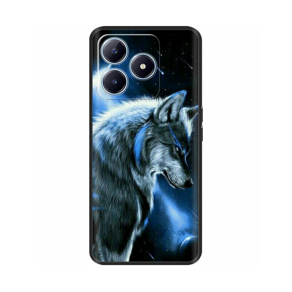 For Realme C63 Case Animals Soft Silicone TPU Phone Cases Back Cover For OPPO Realme C63 C61 C 63 Shockproof Protective Fundas