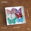 New Christmas decoration butterfly Christmas tree pendant glitter simulation butterfly scene atmosphere decoration butterfly