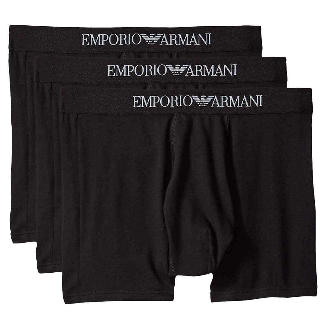 

Emporio Armani Boxer Briefs, 3-Pack, 111611, Black, Medium [Parallel Import]