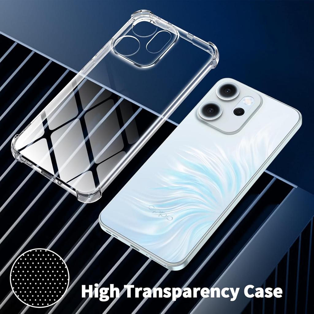 Przezroczyste etui TPU dla OPPO Reno 14 Pro 14F Reno14 F 5G Pokrowiec ochronny Cztery narożniki Odporny na wstrząsy Bumper Coque Fundas