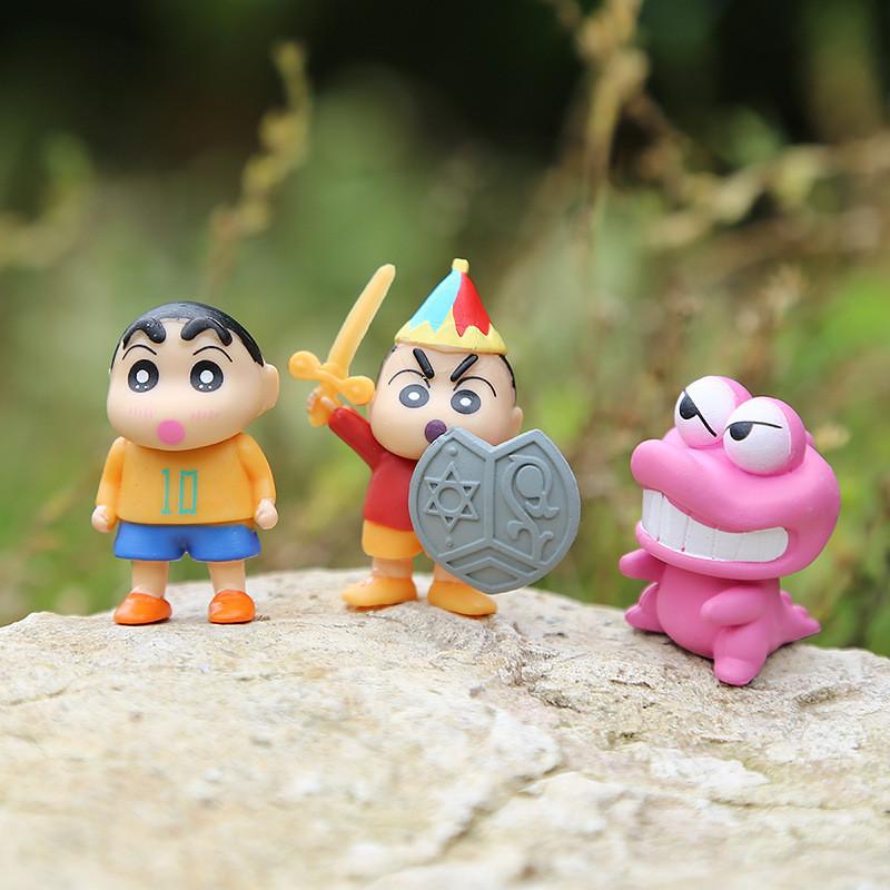 Crayon Shinchan Anime Character Figures Desktop Dolls Collectibles Gift Toys