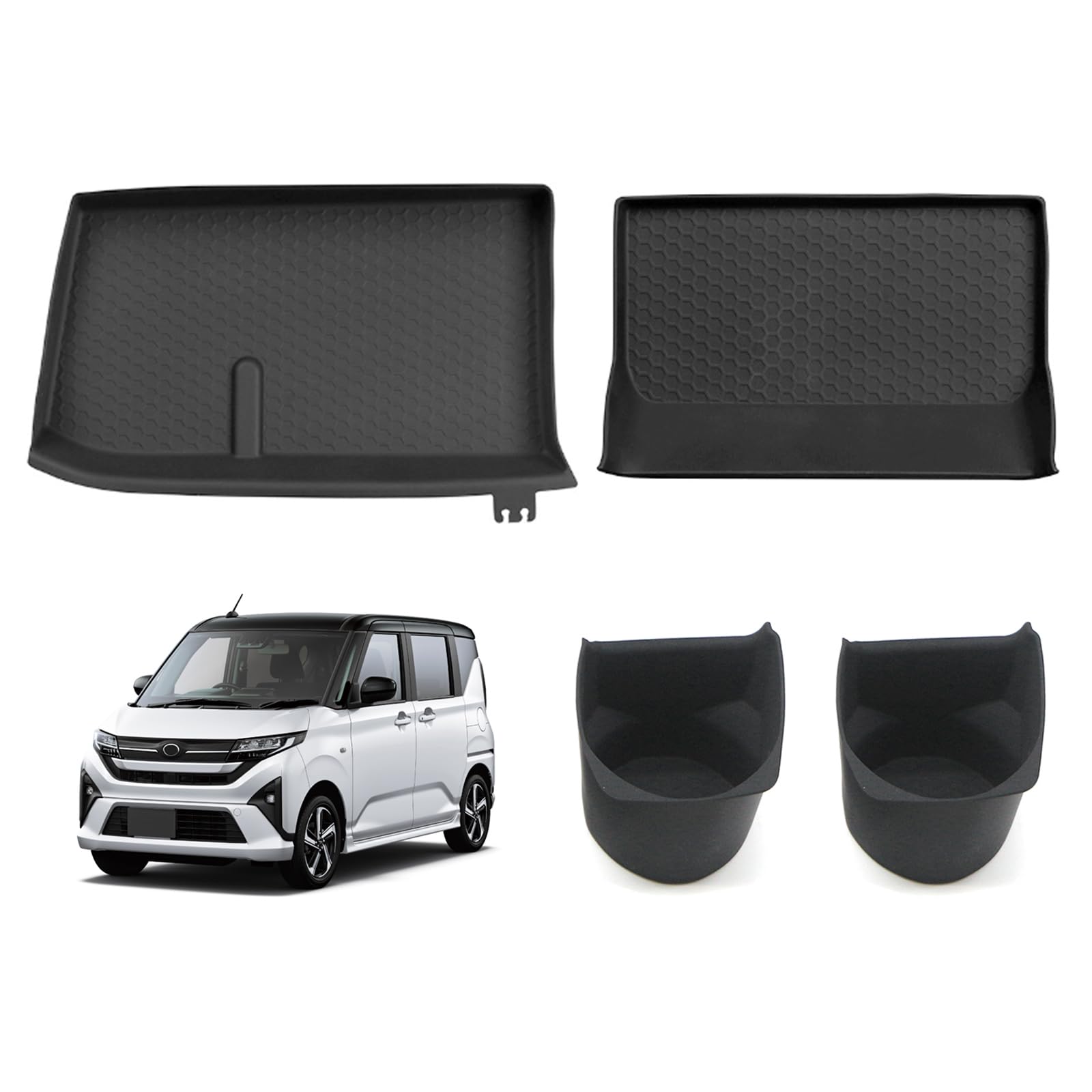 

Резиновый коврик Kasinfly для New Move RS скрывает подстаканник LA850S LA860S, изготовленный на заказ, резиновый, шумопоглощающий, для мелких предметов, черный G, устойчивый к царапинам, противоскользящий коврик, чёрный