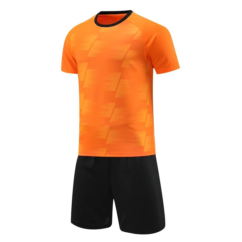 

Children s Football Uniform Suits Outdoor Athletic Running T-shirts Training Shorts Set Sweatshirts Training Fitness Jerseys 4XS оранжевый