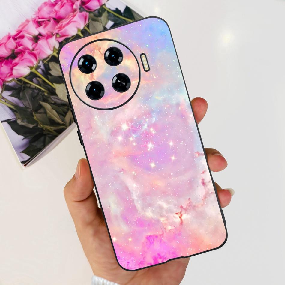 Lovely Printing Case For Tecno Spark 20 Pro+ 5G Soft Silicone Back Cover For Tecno Spark 20 Pro Plus KJ7 Black Color Phone Cases