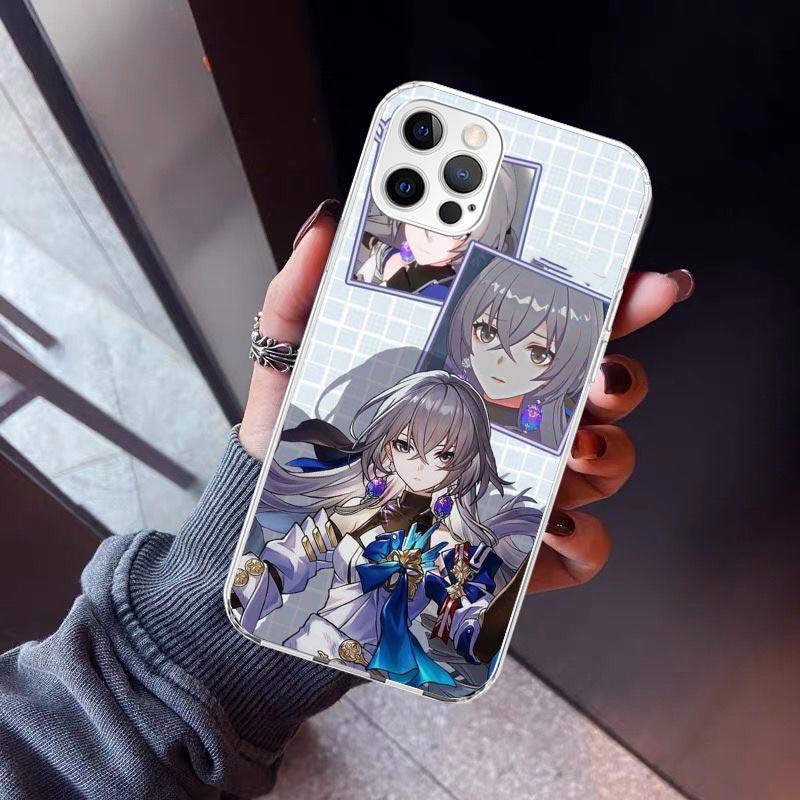 Honkai Star Rail Bronya Rand Phone Case For iPhone 17 Air 11 13 Mini 14 15 Plus 16 12 Pro Max 16E SE 7 8 Pattern Soft TPU Back C