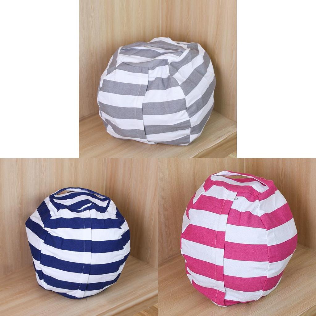 Childrens Plush Toy Storage Bag With Zipper For Bedroom And Living Room Organization