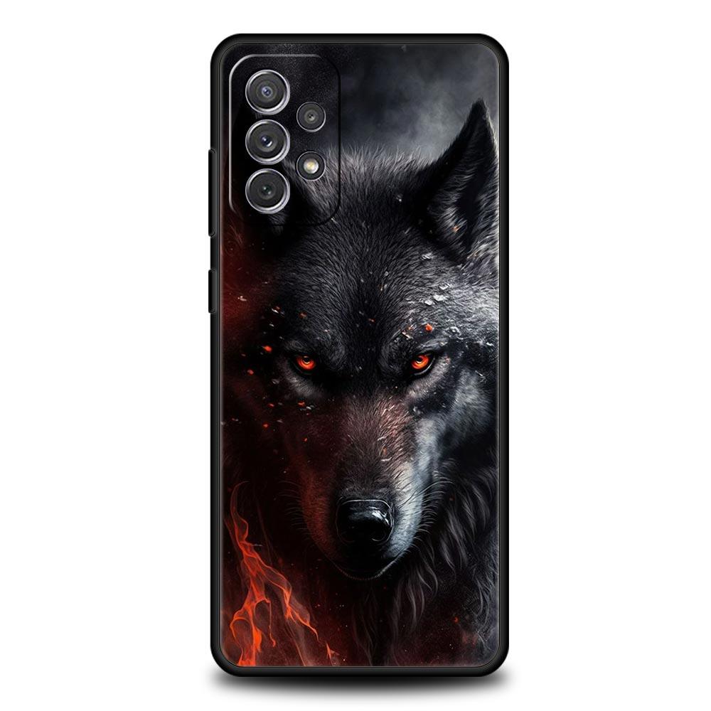 The Wolf Phone Case For Samsung Galaxy A55 A53 A51 A35 A33 5G A31 A25 A23 A21s A15 A13 A11 A41 A73 A71 A05 A03s S8 S9 Plus Cover