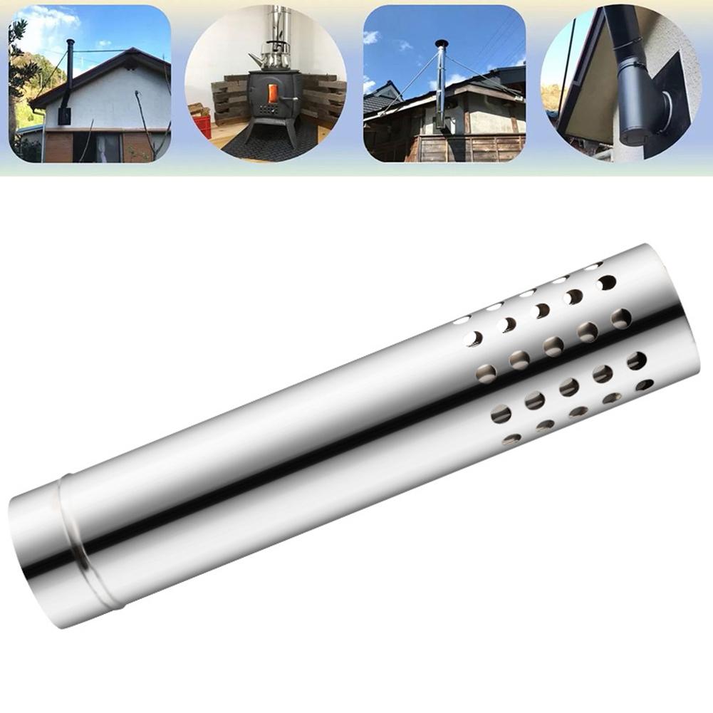 Stove Pipe High Quality Stainless Steel Strong Discharge Water Heater Stove Chimney Pipes Windscreen Trim Cover