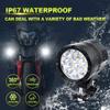 1/2pcs 60W 6500LM 6LED Motorcycle Headlight - Waterproof Driving Spotlight Front Fog Light for Moto Auto Parts