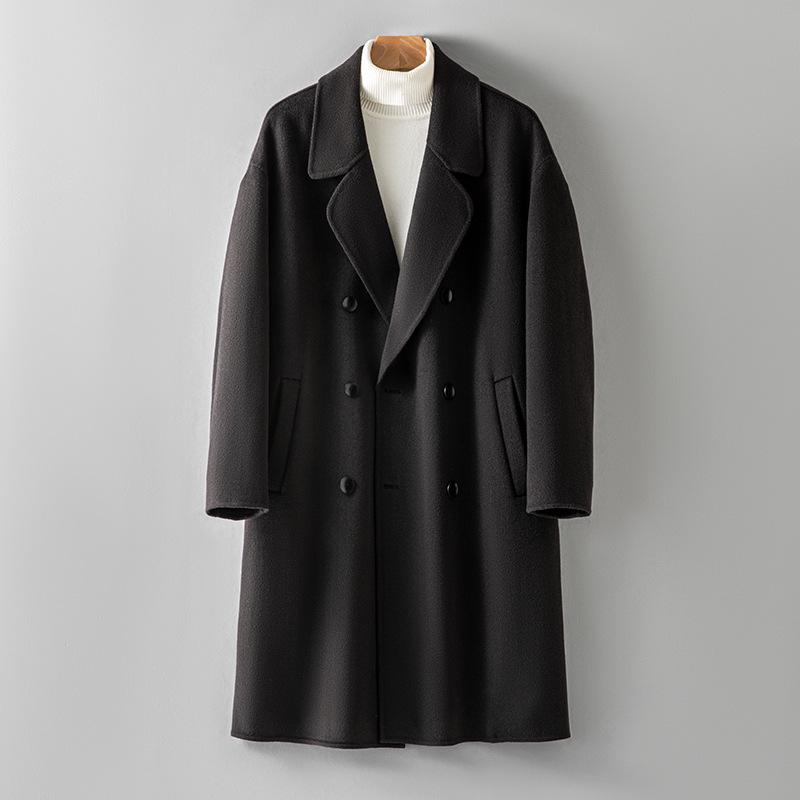 

Мужское премиальное двустороннее длинное пальто из 100% шерсти - Коллекция Осень/Зима 3XL (88-95 kg)