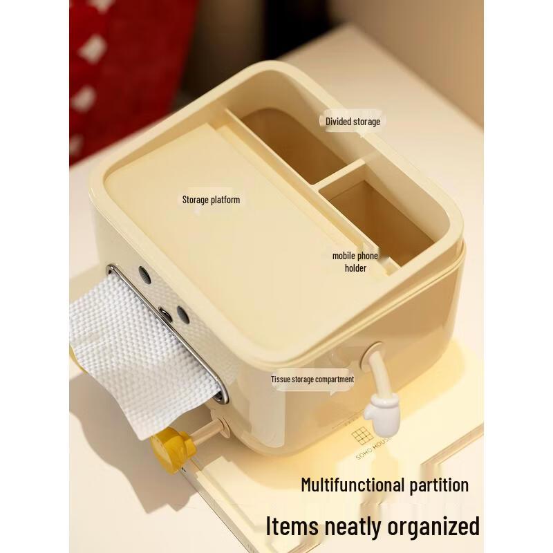 HANDUNYOU Tissue Box Storage Organizer